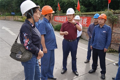 瀘天化集團(tuán)公司黨委書(shū)記譚光軍一行來(lái)我公司開(kāi)展節(jié)前安全大檢查
